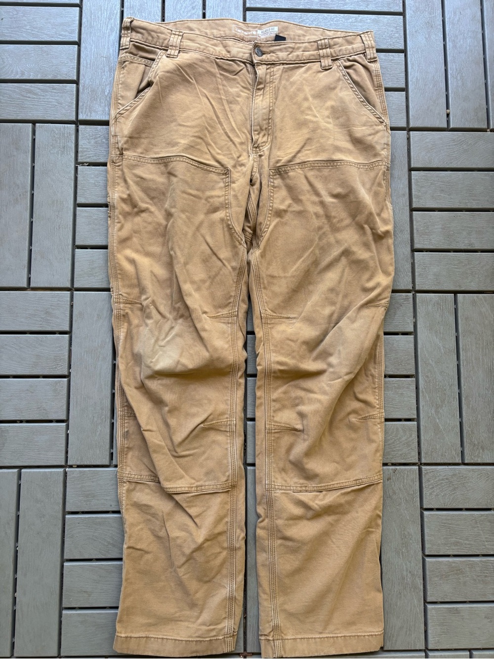Carhartt Men's Cargo Work Pants in Brown/Tan